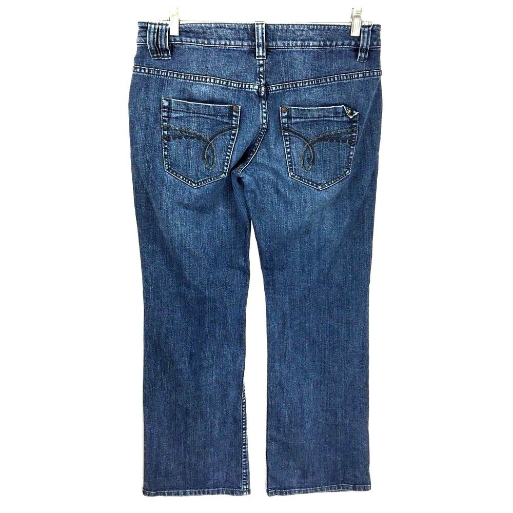 Esprit Straight Leg Dark Wash Y2K Jeans Women Tag 29x32 Measures 32x31 Retro - Picture 2 of 8